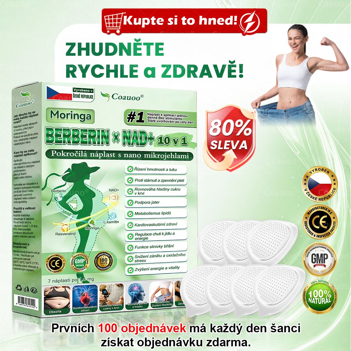Oficiální prodejna  |  🧑‍⚕️𝐂𝐨𝐚𝐮𝐨𝐨® 𝐌𝐨𝐫𝐢𝐧𝐠𝐚 × 𝐁𝐞𝐫𝐛𝐞𝐫𝐲𝐧𝐚 × 𝐀𝐌𝐏𝐊 𝟏𝟎 v 1 – Zeštíhlující nano mikrojihlový náplast 🇨🇿 Jen 1× denně ✅ Viditelné změny za 7 dní – na obezitu, kardiovaskulární zdraví, diabetes a kloubní problémy