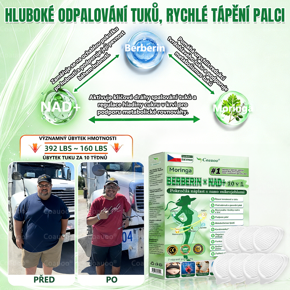 Oficiální prodejna  |  🧑‍⚕️𝐂𝐨𝐚𝐮𝐨𝐨® 𝐌𝐨𝐫𝐢𝐧𝐠𝐚 × 𝐁𝐞𝐫𝐛𝐞𝐫𝐲𝐧𝐚 × 𝐀𝐌𝐏𝐊 𝟏𝟎 v 1 – Zeštíhlující nano mikrojihlový náplast 🇨🇿 Jen 1× denně ✅ Viditelné změny za 7 dní – na obezitu, kardiovaskulární zdraví, diabetes a kloubní problémy